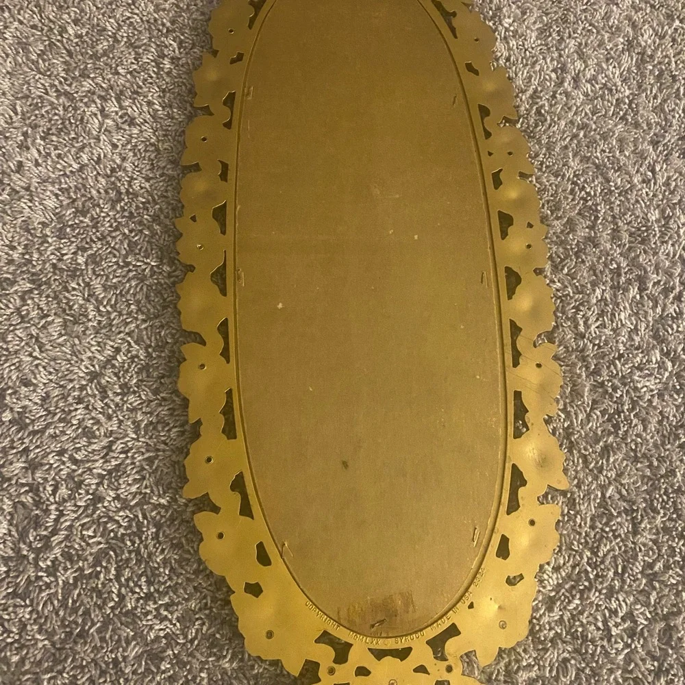 vintage Syroco gold plastic wall mirror